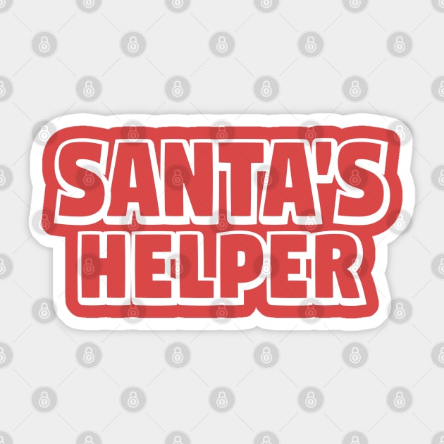 Santa's Helper Sticker by Blended Designs